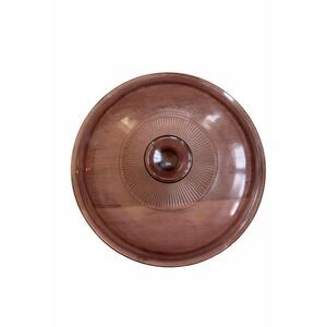 Pyrex Corning Visions Cranberry 9.5” Heavy Glass Lid ONLY Replacement